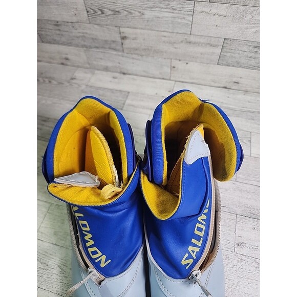 Vintage SALOMON 8.1 SC Nordic Cross Country Ski Boots Shoes Size Euro 40 Men 7-8